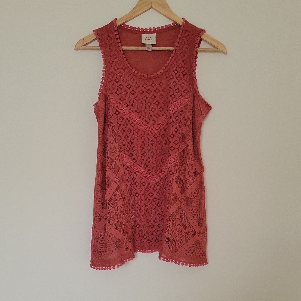 Knox Rose Sleeveless Top in Warm Pink